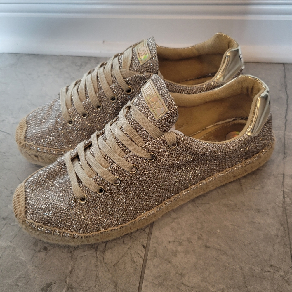 Women's Replay Glitter Sneakers Size Eu 38 Us 7.5-8